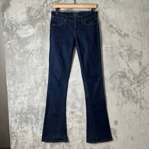 Citizens of Humanity Low Rise Slim Bootcut Jeans Dark Wash 25 X 34” Y2K Baddie